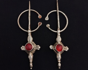 Antique silver berber fibula from morocco. Ancient berber jewelry