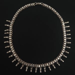 Antique silver necklace from india. Ancient silver jewelry