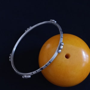 Ancient saharien silver bracelet from southern MOROCCO. Antique berber jewelry