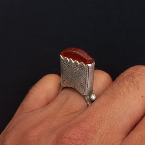 Tuareg ring. Beautiful silver ring