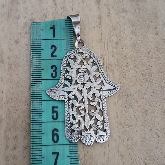 Pendentif Ancien Berbère En Argent Massif - Bijou Ethnique Vintage - Occasion
