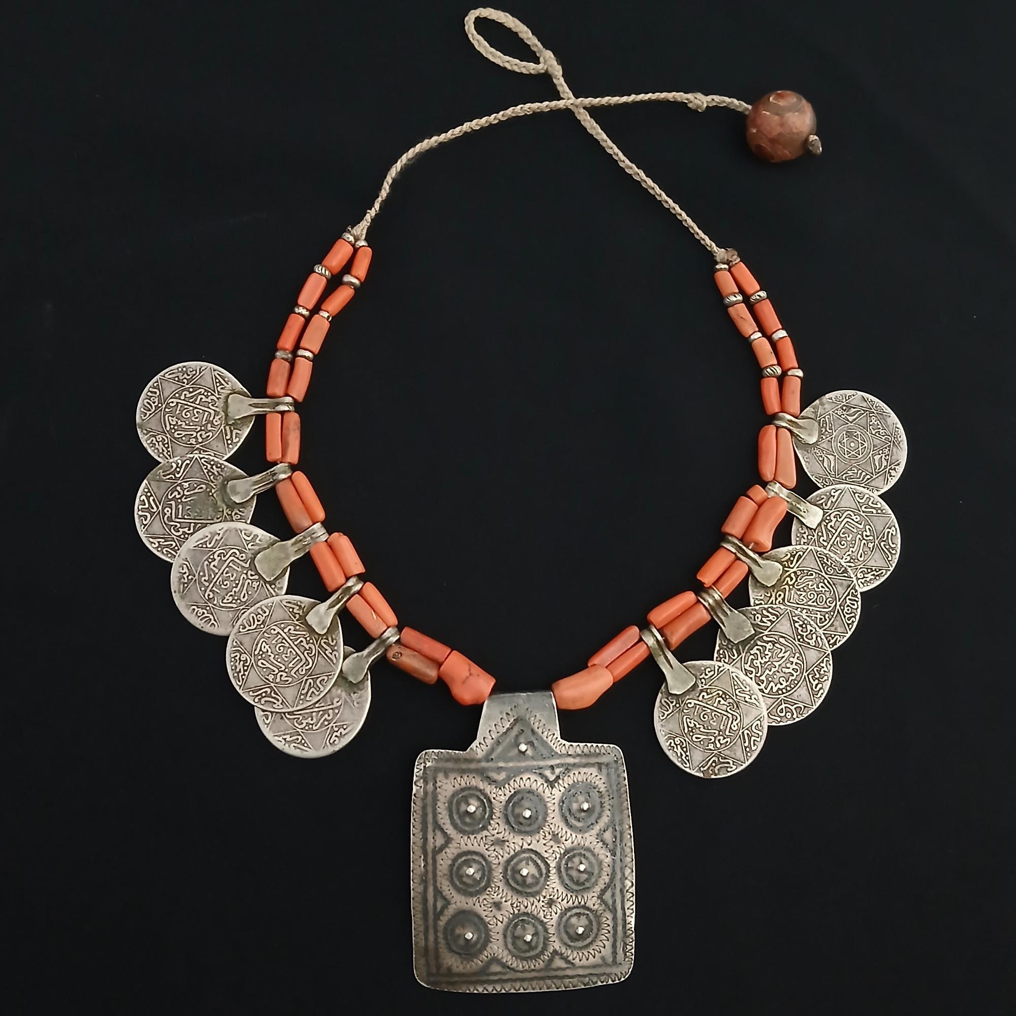 Collier ras de cou Touareg en argent massif – Niger - France