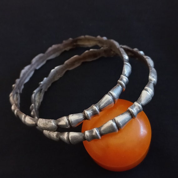 Two old silver berber bracelets from southern mor… - image 2