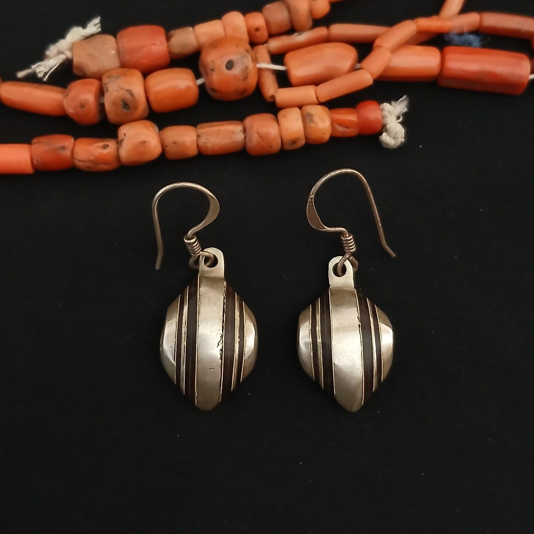 Saharian Beautiful Saharian Silver Earring From Morocco. Saharian Jewelry - Etsy