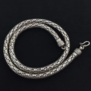 Antique silver necklace (chain) from india. Ancient silver jewelry