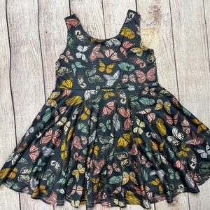 Butterfly twirl girls dress