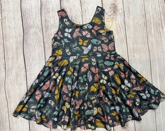 Butterfly twirl girls dress