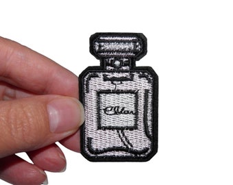 Perfume Bottle Patch Eau de Toilette Reinforcement Iron-on Embroidered Badge