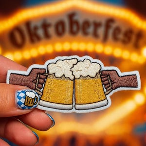 Patch Trinquer Bières Renfort Écusson brodé thermocollant