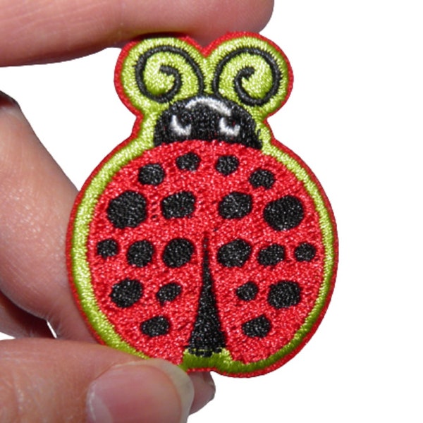 Patch Coccinelle Renfort Écusson brodé thermocollant