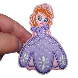 Patch Princesse Renfort Écusson brodé thermocollant