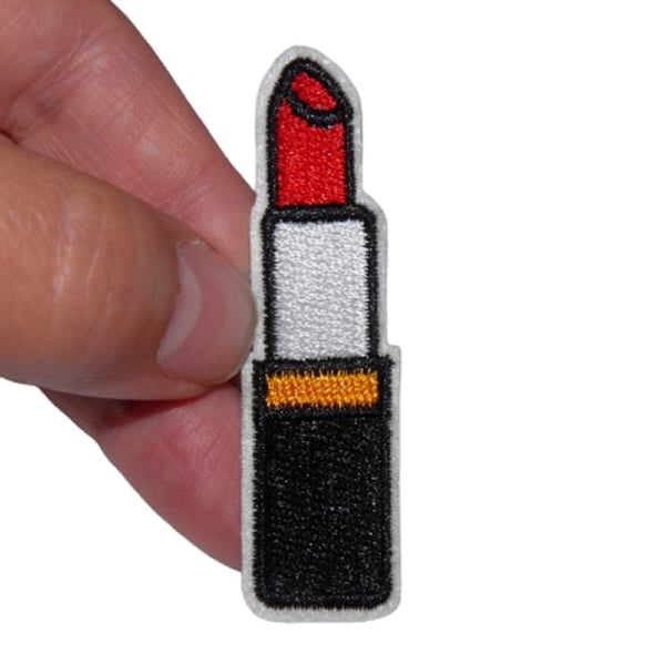 Patch Rouge à lèvres Renfort Écusson brodé thermocollant