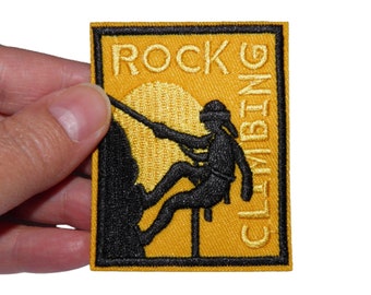 ROCK CLIMBING Climbing Patch Reinforcement Embroidered iron-on patch