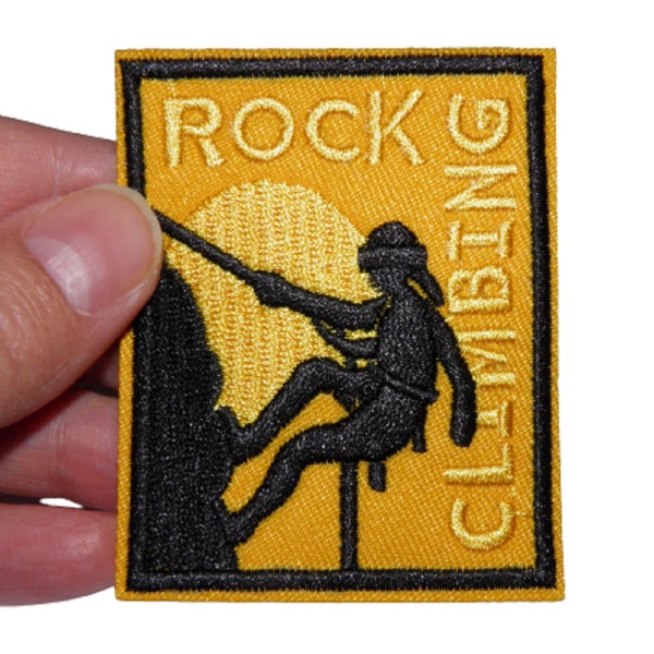 Patch Escalade ROCK CLIMBING Renfort Écusson brodé thermocollant