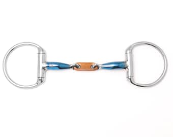 NY Tack 5" Eggbutt Ring Sweet Iron Copper Link Bit