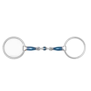 NY Tack 5&quot; Loose Ring Sweet Iron Jointed Lozenge Bit
