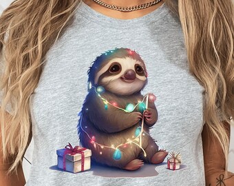 Sloth Christmas Shirt, Sloths T Shirt, Merry Slothmas Tee, Sloth Lover Shirt, Sloth Gifts, Sloths Shirt, Sloth Ugly Christmas Sweater