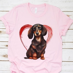 Wiener Dog Valentine, Dachshund Valentine Shirt, Puppy Valentines Shirt, Weenie Dog Valentine, My Dachshund is my Valentine, Dog Mom TShirt
