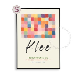 Paul Klee Exhibition Poster, Printable Wall Art, Vintage Poster, Cubism Art, Paul Klee, Fine Art Print, Eclectic Gallery Art, Museum Poster