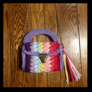 Handgemachte häkeln (mehrfarbig) Puff Stitch Tasche, Frauentasche, Häkeltasche, Marshmallow-Taschen, Luxustasche, handgewebte Tasche, Geschenk für sie
