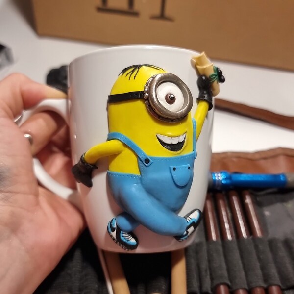 Minion Becher aus Fimo