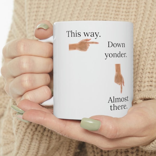 Mug the Finger Bottom Etsy