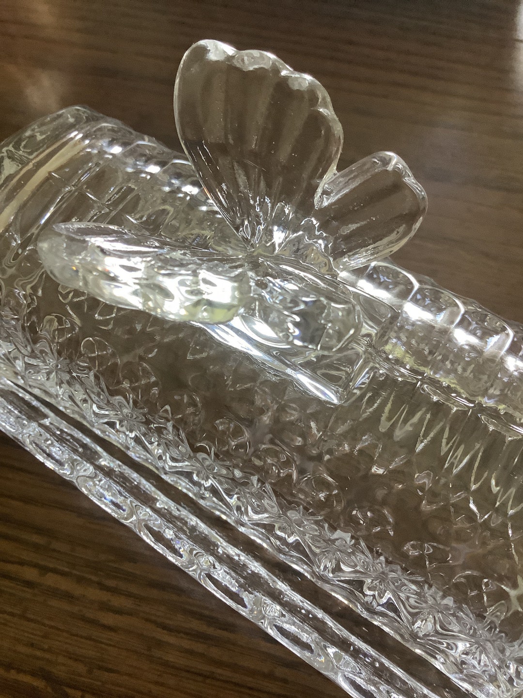 Butterfly Butter Dish Etsy