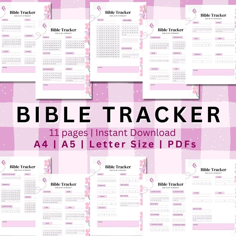 Bible Tracker Printable Digital Bible Study Tracker PDF Etsy Bible Tracker Printable Digital Bible Study Tracker PDF Etsy