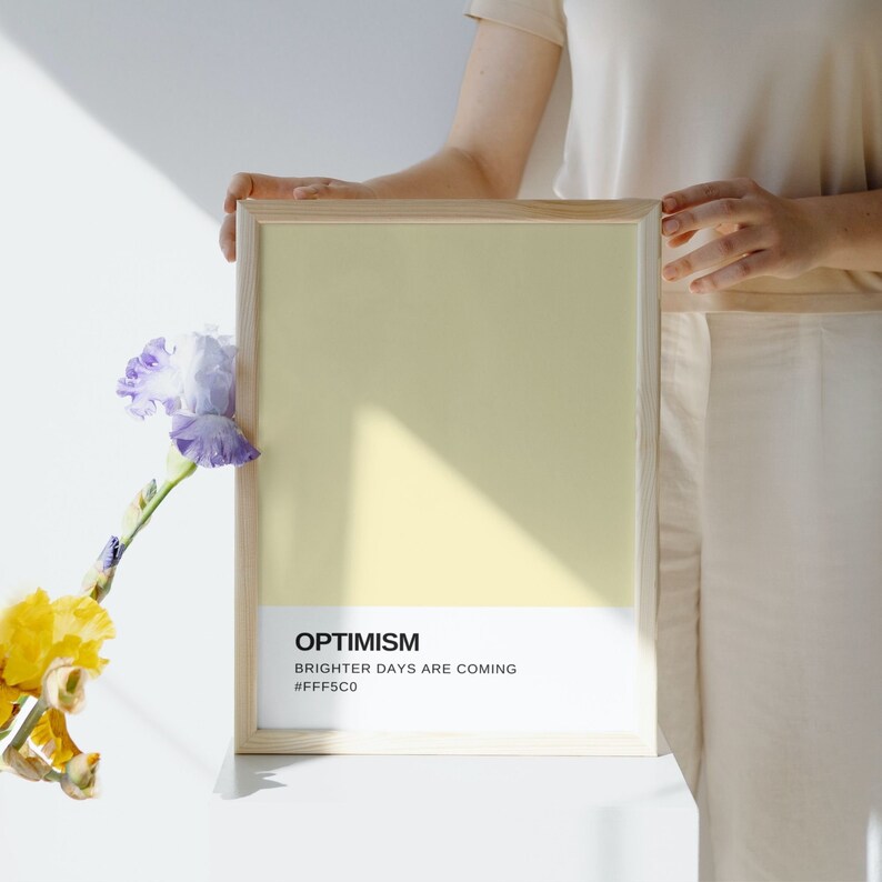 Pantoneinspired Motivational Palette Bundle Set of 8 Phrases in Red