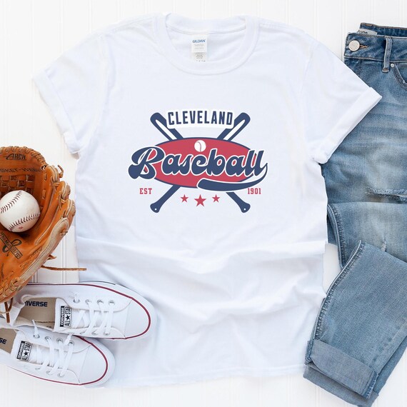 Cleveland Baseball T-shirt, Retro Cleveland Ohio Baseball Tee