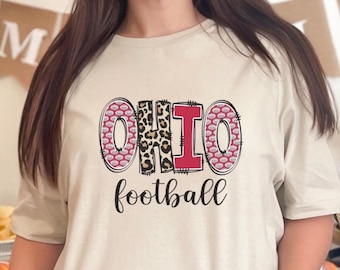 Ohio Football Shirt, niedliches Ohio Football Fan Geschenk, Spieltag Tailgate Tshirt