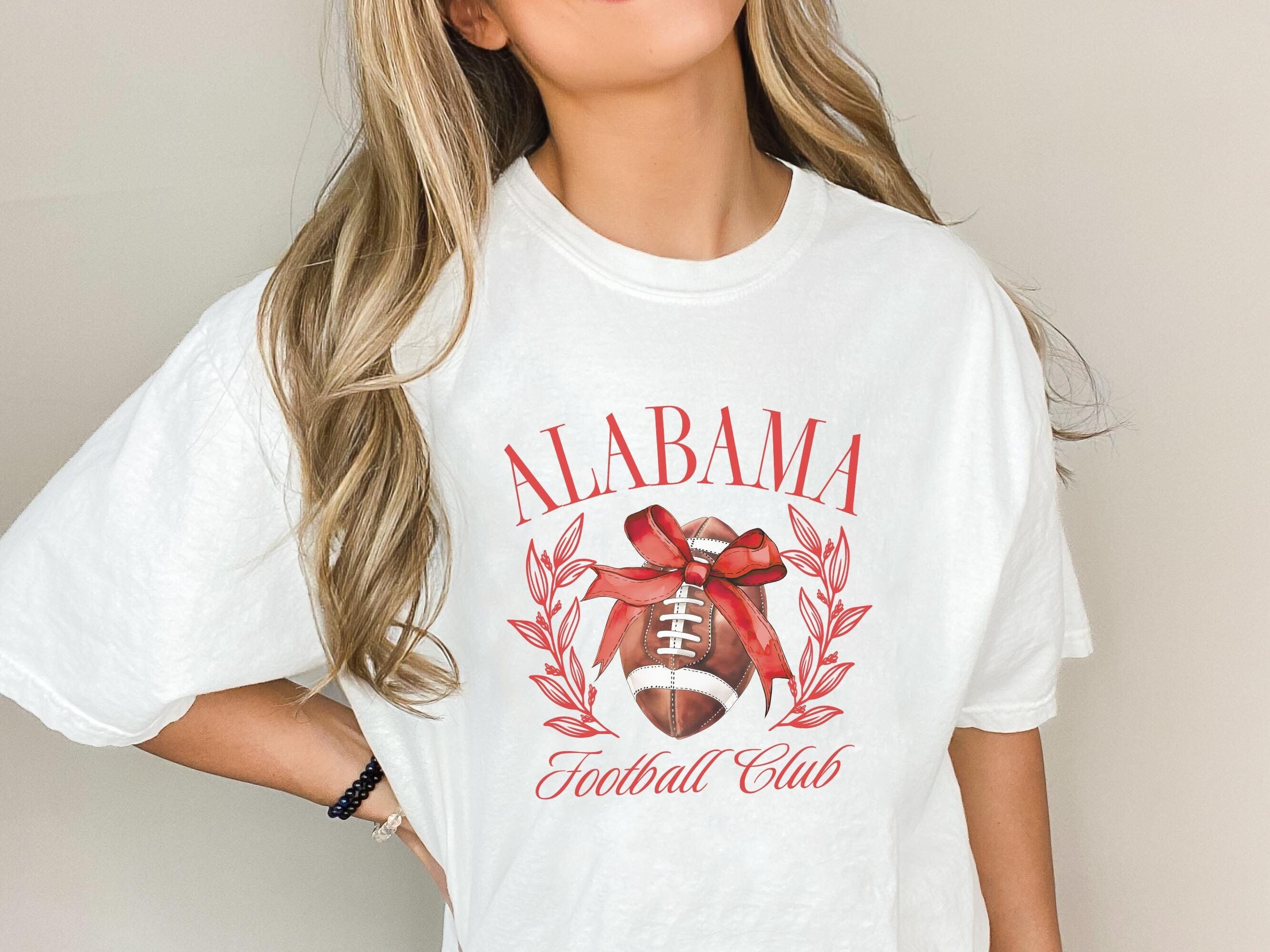 Alabama Football Club Shirt Coquette Social Tee Football Red