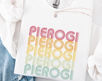 Pierogi Sweatshirt, Polish Food Lover Crewneck, Retro Pierogi Shirt, Funny Eastern European Gift, Poland Heritage Pullover