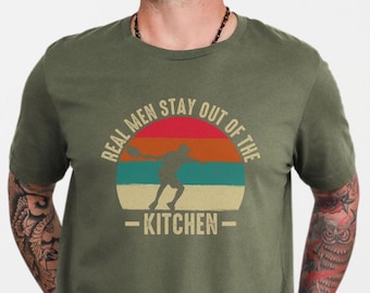 Funny Pickleball Shirt, Real Men Stay Out Of The Kitchen Tee, Pickleball Father’s Day Gift, Gift For Pickleball Player