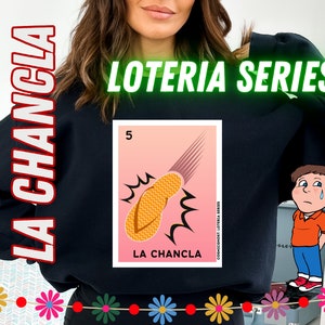 La Loteria - La Chancla - Loteria Card Design PNG - Mexican Bingo - La Chalupa