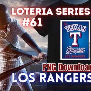 Los Rangers - Texas - Baseball - Rangers - Loteria Stye PNG - PNG Download - Loteria Series - Mexican Bingo - Loteria Style Design