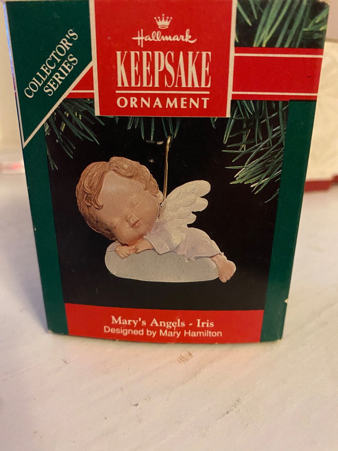 Iris 1991 Mary's Angels Hallmark Ornament Etsy