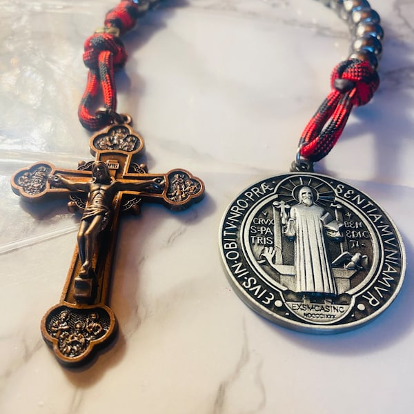 Abit Satanas one decade | rosary | catholic Gift | Saint Benedict