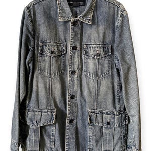 Vintage 2000&#39;s KENNETH COLE Heavy Denim Jacket Men&#39;s Large, Great Condition