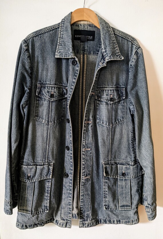 Early 2000's Vintage Kenneth Cole Denim Jean Jacke