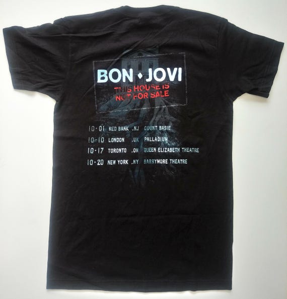 BON JOVI 2017 NOT FOR SALE TOUR Tシャツ BON JOVI 2016 North American Tour T-shirt Unisex (M) Black