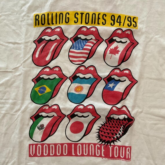ROLLING STONES 1994 Tour T-Shirt Men's (L) White, Voo… - Gem ROLLING STONES 1994 Tour T-Shirt Men's (L) White, Voo… - Gem