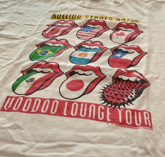 ROLLING STONES 1994 Tour T-Shirt Men's (L) White, Voo… - Gem ROLLING STONES 1994 Tour T-Shirt Men's (L) White, Voo… - Gem