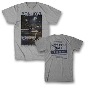 BON JOVI 2017 Tour Phoenix T-Shirt Unisex (S) Gray, Phoenix Arizona, Official Artist Merch, New Old Stock!