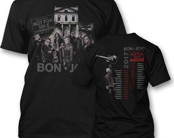 BON JOVI 2016 North American Tour T-shirt Unisex (M) Black
