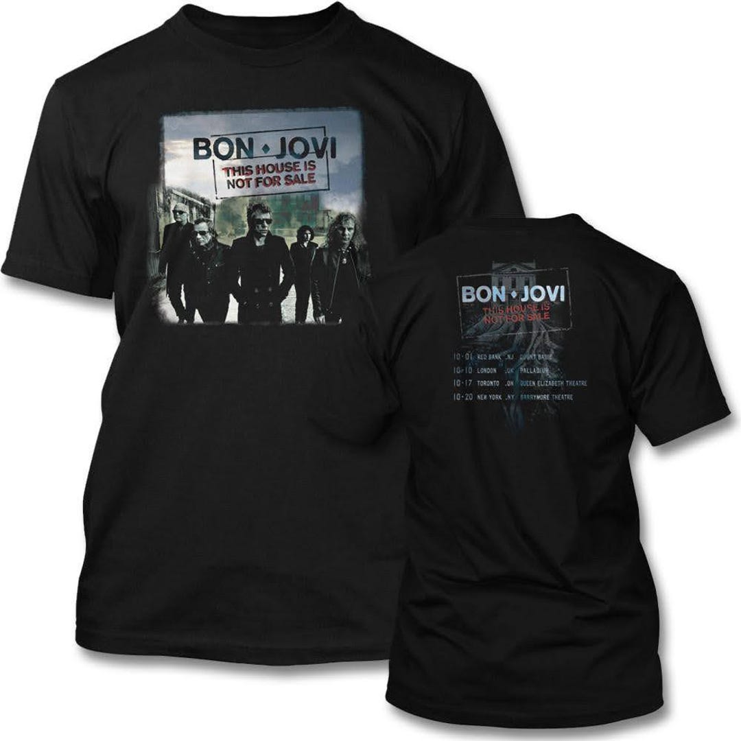 BON JOVI 2017 NOT FOR SALE TOUR Tシャツ BON JOVI 2016 North American Tour T-shirt Unisex (M) Black