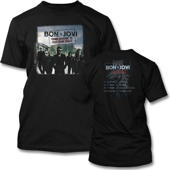 BON JOVI 2016 North American Tour T-shirt Unisex (M) Black