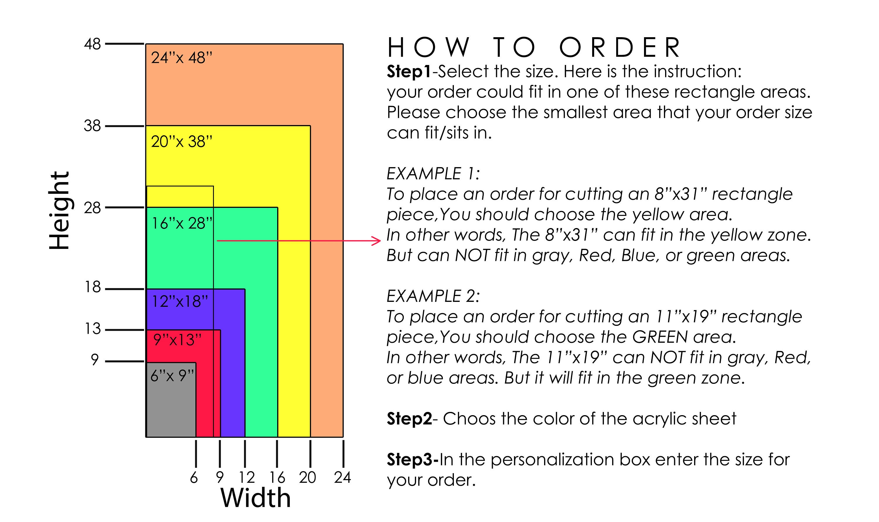 Acrylic Custom Cut to Size Custom Cut Acrylic Sheet Cut to Etsy Canada