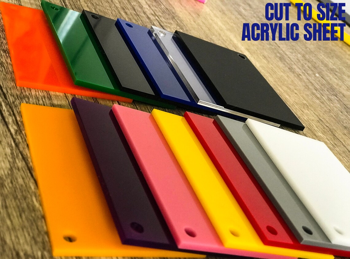 Acrylic Custom Cut to Size Custom Cut Acrylic Sheet Cut to Etsy Canada