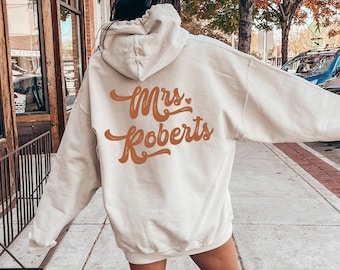 Custom Mrs Hoodie, Custom Future Mrs Shirt, Personalized Bride Sweatshirt, Custom Fiancee Gift, Custom Wifey Shirt, Custom Bridal Gift,E5991